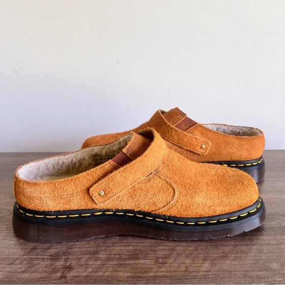 Dr. Martens NEW Unisex ISHAM Faux Shearling Lined Suede Mule Size 11 / 12 #B1904 - Picture 8 of 11
